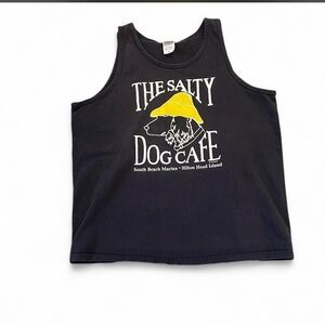 Anvil Navy Salty Dog cafe tank #vintage